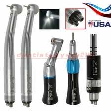 Dental LED E-generator Fiber Optic 2*High +1*Low Speed Handpiece 4/2 H