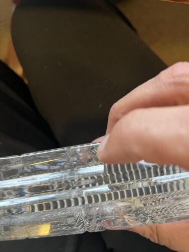 Two Waterford Heavy Cut Crystal QUADRANT Bookends - Fan Style - Picture 2 of 2