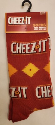 Odd Sox Cheez It Crackers Socks Adult Teen Men Women Novelty Crazy Socks