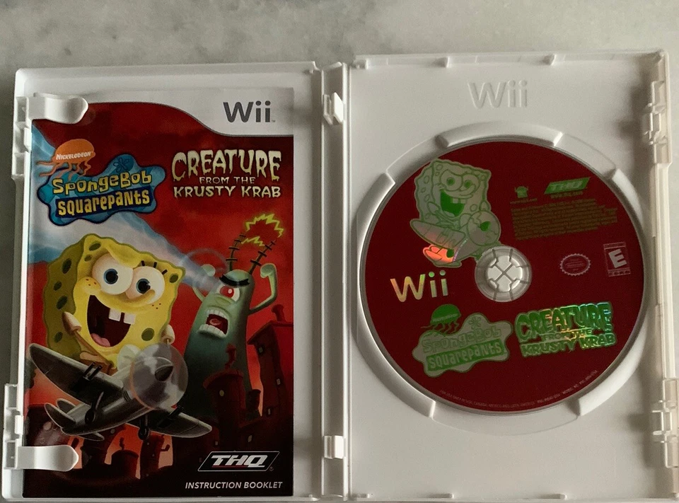 SpongeBob SquarePants: Creature from the Krusty Krab (Nintendo Wii, 2006) CIB - Image 3 of 3
