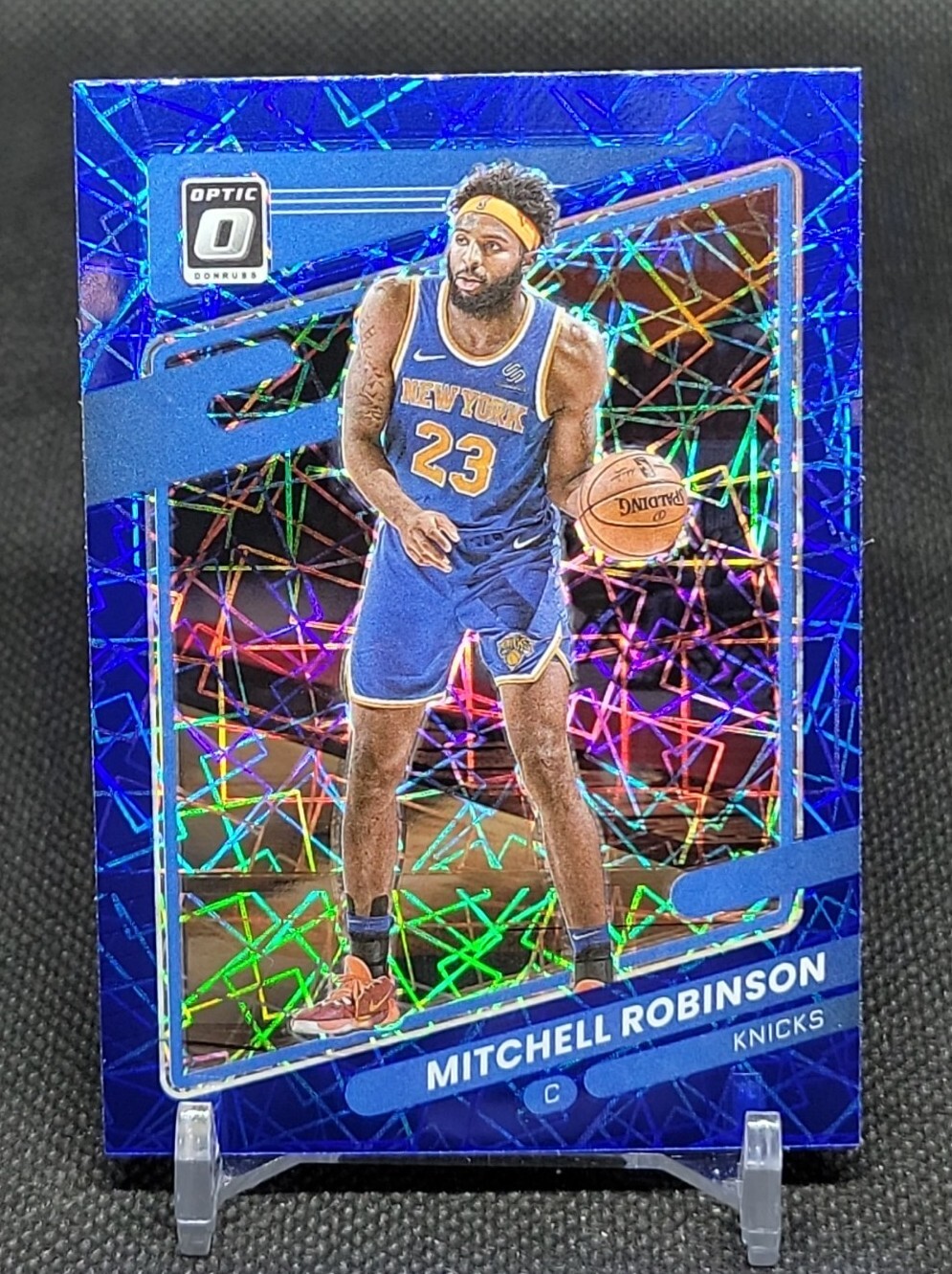 2021-22 Donruss Optic Blue Velocity #64 Mitchell Robinson