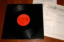 JUDAS PRIEST A TOUCH OF EVIL *RARE* 12" PROMO VINYL UK 1991 COLUMBIA w/ INSERTS!