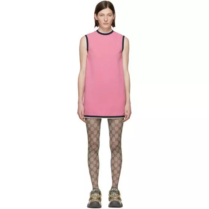 Robe Cady en viscose stretch rose Gucci