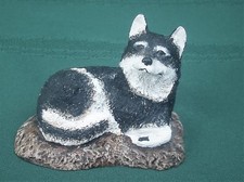 FIGURINE EN BRONZE MALAMUTE D'ALASKA