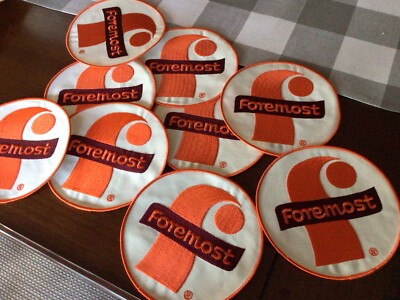 Vintage Foremost Dairy Uniform 7 inch Cloth Patches