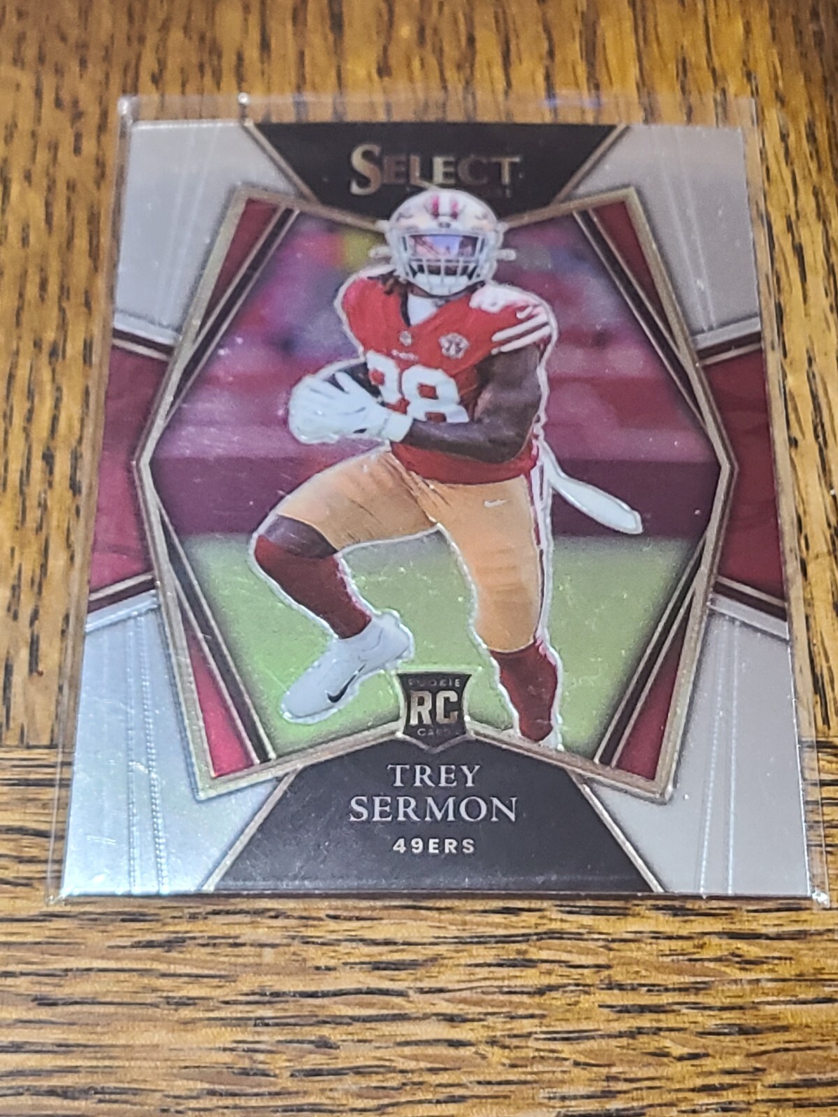 49ERS TREY SERMON 2021 PANINI SELECT PREMIER LEVEL #168 ROOKIE CARD RC