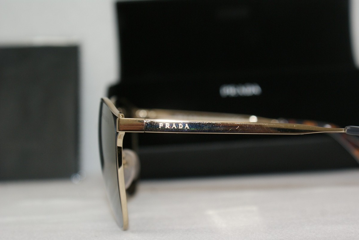 Prada 54T 55-18-135 PALE GOLD ZVN-1CO sunglasses Brand New Authentic Prada 54T 55-18-135 Black/Pale Gold 1AB  main image 2