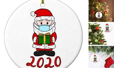 Download 2020 Christmas Ornaments, 3 Inch Cute Santa Claus Xmas ...