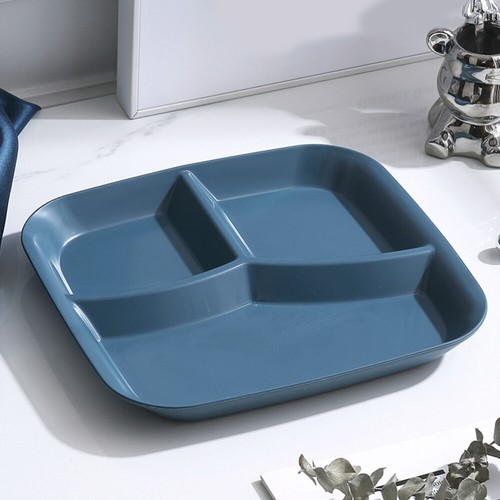 Divided Serving Plate Compartment Dinner Tray Serving Platter Food Dish - Picture 10 of 11
