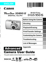 Canon POWERSHOT SD850 IS IXUS 950 DIGITAL Camera User Owner Instruction Manual