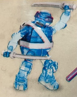 Mega Construx 2017 Teenage Mutant Ninja Turtles S4 Trans Blue Leonardo Sealed