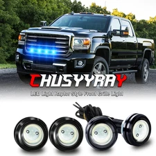 4xBlue LED Light Raptor Style Front Grille Light for TOYOTA TACOMA 1995-2023