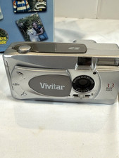 Vivitar ViviCam 3705 3.3MP Digital Camera Silver Tested Powers On w/ Box