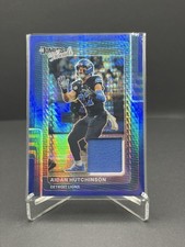 2025 Optic - Aidan Hutchinson Donruss Threads Blue Hyper #DTBH-AHN