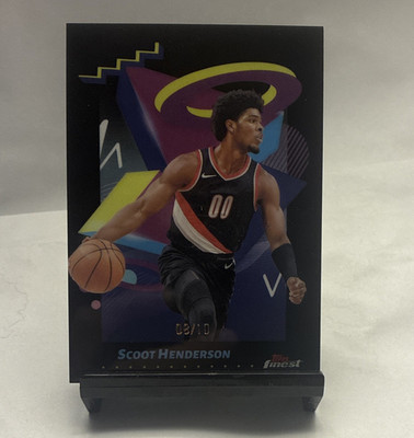 Topps 2024 Finest Scoot Henderson #281 Serial Numbered /10 Trail Blazers