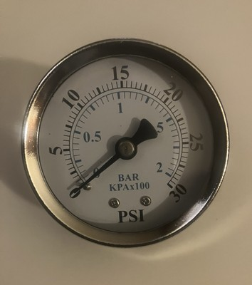 #ad Gauge Pressure Supply 0 30psi. Bronze Gauge 2.0” $15.00