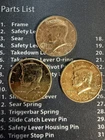 Gold Toned Kennedy Half Dollar Lot Of 3