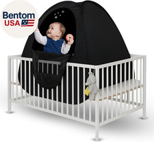 Baby Sleep Tent Breathable Blackout Cover for Pack N Play, Crib Cover Travel