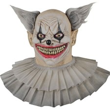 Clown Smiles Long Neck Mask Latex Halloween Costume Cosplay Ghoulish