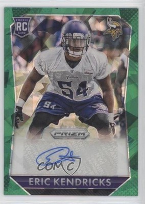 2015 Panini Prizm Rookie Signatures Green Crystal /75 Eric Kendricks Auto RC rf2