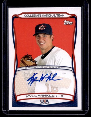 2010 Topps USA Baseball #A-41 Kyle Winkler Autographs