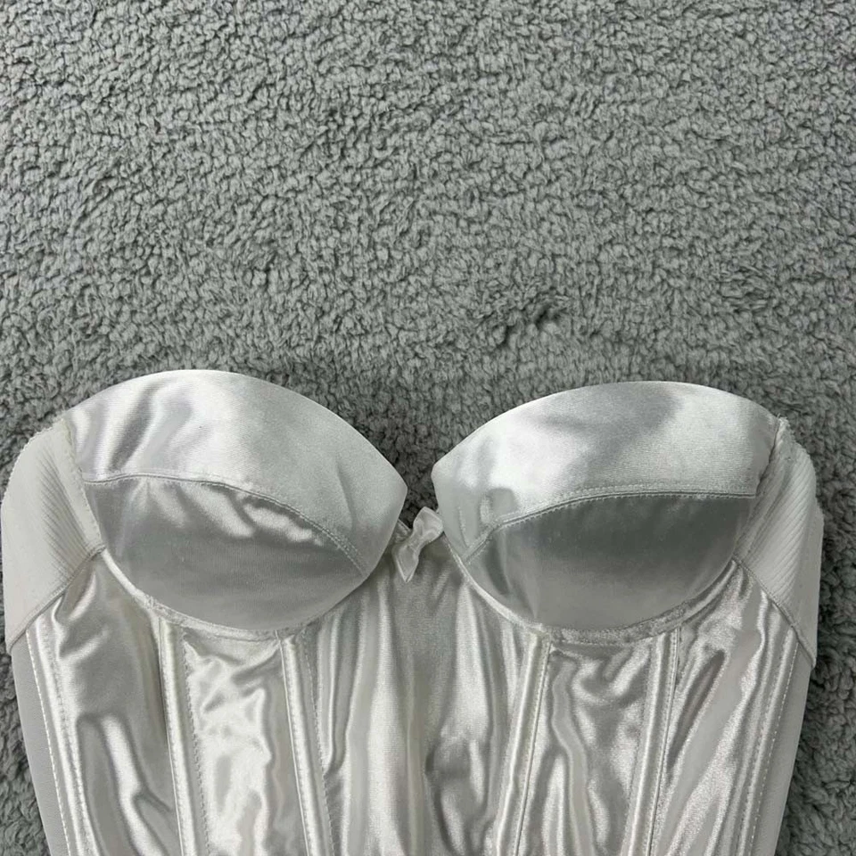 Wonderbra Bra 34A Push Up Bra 7554 Corset Bustier Bra Underwire Satin - Image 3 of 4