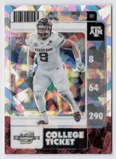2022 Panini Optic Contenders College Ticket DeMarvin Leal #34 Cracked Ice /11