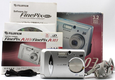 Fuji Film Finepix A303 With Accessories Old Digital Camera Fuji Film Finepix A303 With Accessories Old Digital Camera