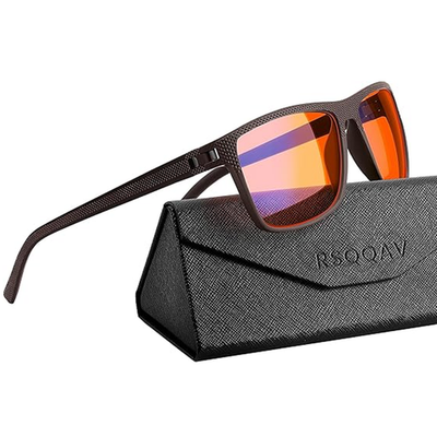 #ad Blue Light Blocking Gaming Amber Glasses Lightweight Frame UV400 Computer Phone $10.99