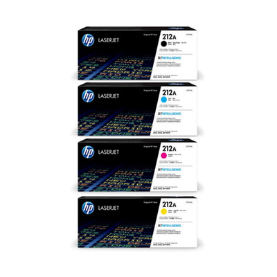 HP 212A Toner Cartridge Set W2120A-W2123A Genuine OEM Factory Sealed Fast Ship