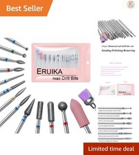 Professional 14-Piece Nail Drill Bits Kit for Perfect Manicures - 3/32" Shank