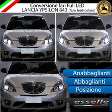 CONVERSIONE FARI FULL LED LANCIA YPSILON Y 843 LENTICOLARE 16000 LUMEN CANBUS