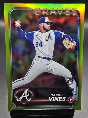 2024 Topps #493 Darius Vines Gold Foil Rookie RC