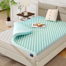 3 Inch Queen Size Egg Crate Cooling Gel Memory Foam Mattress Topper