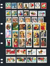 Christmas Stamp Collection, all Mint and Ready to Use