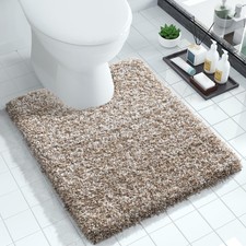 Yimobra U-Shaped Toilet Rug 24x20 - Ultra Soft, Absorbent, Washable Bath Mat