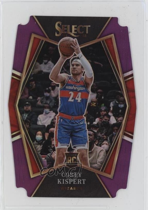 2021 Panini Select Premier Level Purple Prizm Die-Cut 77/99 Corey Kispert 0y6g