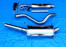 Gruppe Gr A VW Golf 1 Cabrio Edelstahl Auspuffanlage Sportauspuff EG  1x70