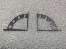 Pair of Large Chrome plated Shelf Brackets