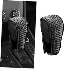 Car Gear Shifting Knob Cover, Anti-Slip Automotive Shift Knob Handle Black
