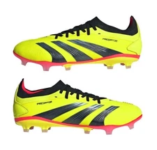 NEW Adidas 11.5 Men PREDATOR 24 PRO FIRM GROUND SOCCER CLEAT Solar Yellow IG7776
