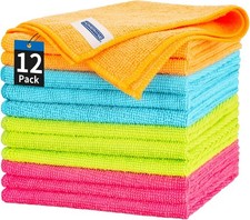 Microfiber Cleaning Cloth 12 Pack Cleaning Rags 12 X 12 Microfiber Towel Microfiber Cleaning Cloth 12 Pack Cleaning Rags 12 X 12 Microfiber Towel