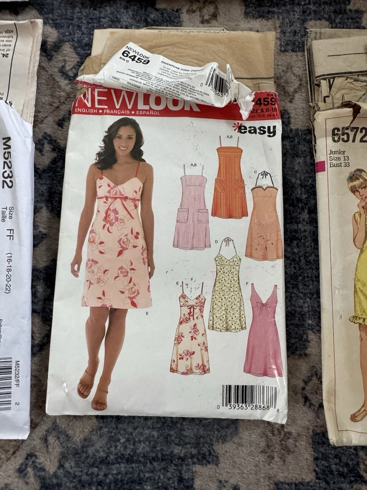 Vintage Sewing Pattern Lot – 9 Patterns + Storage Box – McCall’s, Laura Ashley - Image 3 of 4