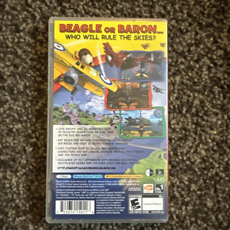 Snoopy vs. The Red Baron (Sony PSP) Complete - Tested - Authentic - Image 2 of 4