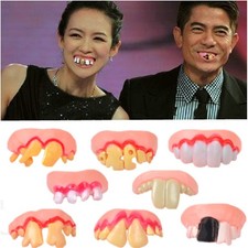 8 Pair Fools' Day Funny Fake Teeth Fangs Cosplay Costume Prank Halloween Prop