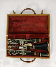 VTG Antique French La Premiere Francaise Wood Clarinet Matched E450 Unrestored