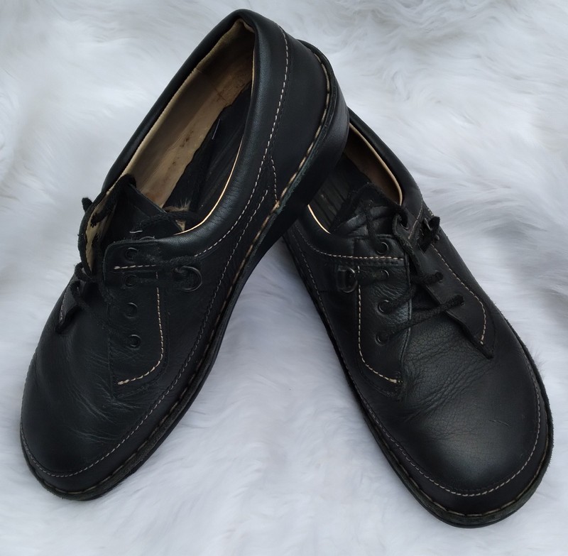 Finn Comfort Vaasa Black Leather Comfort Oxford Shoes Sz EU 40 Model # 537850  9