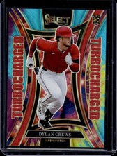 2025 Panini Select Dylan Crews Turbo Charged RC Tie Dye Prizm #/25 Nationals