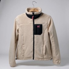 Abercrombie  Fitch Girls Cozy Warm Sherpa Fleece Zip up Jacket Cream XL