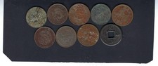 China: Group of old rare unchecked Chinese Coins. As Shown on Scan
